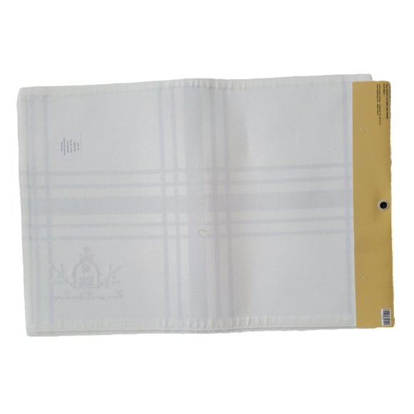 Placemats Robert Stanley Signature Collection White and Gray 4pcs (2Sets of 2pc) - Picture 6 of 6